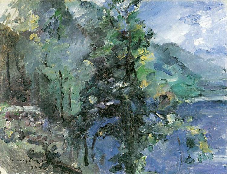 Lovis Corinth Walchensee mit Abhang des Jochberges